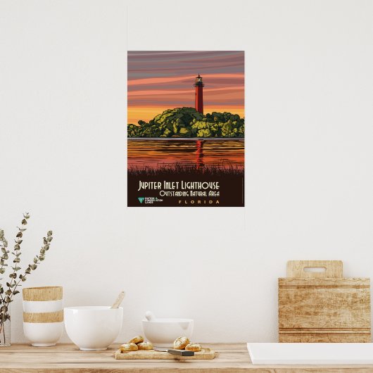 Jupiter Inlet Lighthouse Poster (Küche)