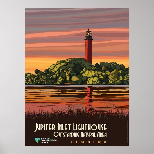 Jupiter Inlet Lighthouse Poster (Vorne)