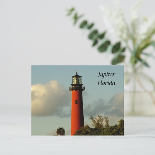 Jupiter Inlet Lighthouse Postkarte (Stehend Vorderseite)