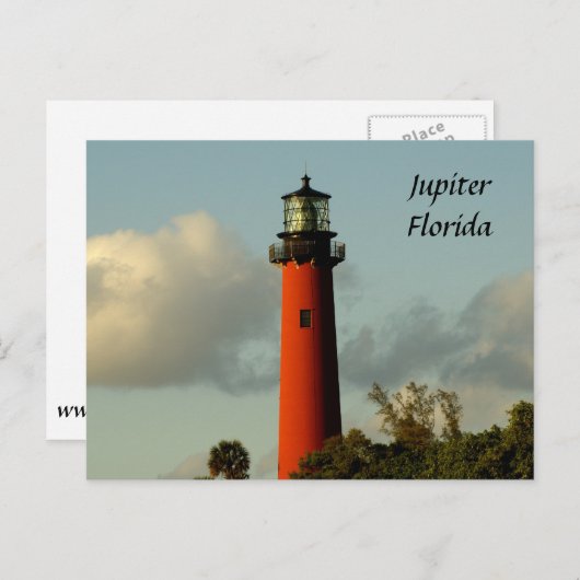 Jupiter Inlet Lighthouse Postkarte (Vorne/Hinten)
