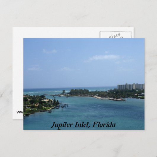 Jupiter Inlet Postkarte (Vorne/Hinten)