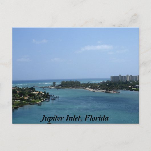 Jupiter Inlet Postkarte (Vorderseite)