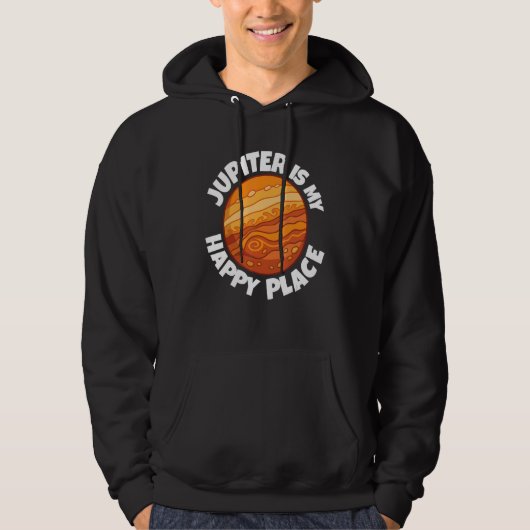 Jupiter Is My Happy Place   Astrology Hoodie (Vorderseite)
