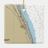 Jupiter Island and Hobe Inlet Chart Keramikornament (Rückseite)