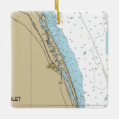 Jupiter Island and Hobe Inlet Chart Keramikornament (Vorderseite)