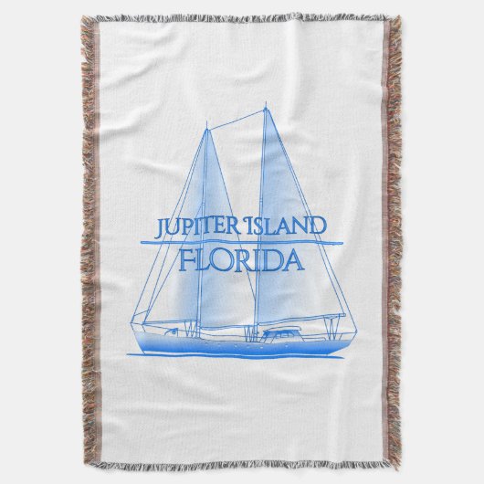 Jupiter Island Coastal Nautical Sailing Sailor Decke (Vorderseite Vertikal)
