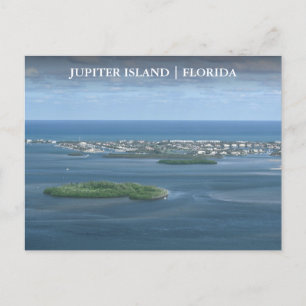 Jupiter Island Florida Arial View Postkarte