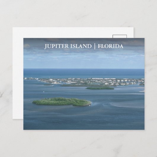 Jupiter Island Florida Arial View Postkarte (Vorne/Hinten)