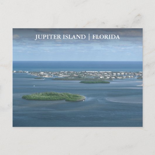 Jupiter Island Florida Arial View Postkarte (Vorderseite)