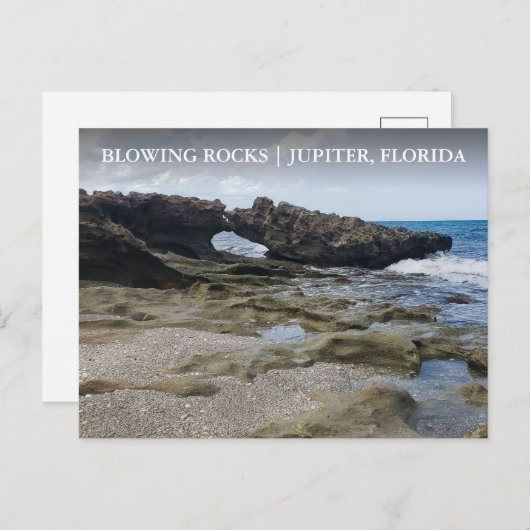 Jupiter Island Florida Blowing Rocks Reserve Postkarte (Vorne/Hinten)
