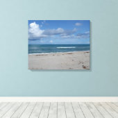Jupiter Island - Florida - Wellen am Strand Leinwanddruck (Insitu (Holzboden))