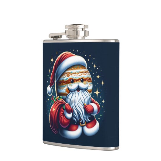 Jupiter Jolly Old St. Nick Santa Claus Astrologie Flachmann (Links)