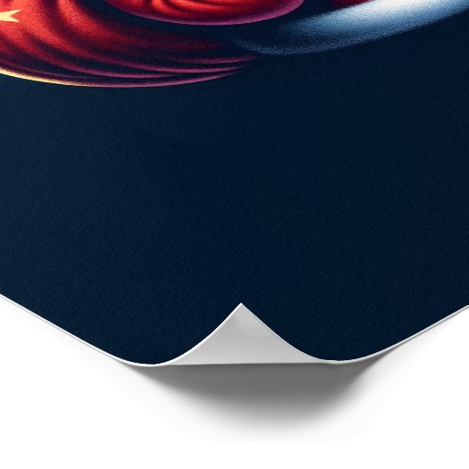 Jupiter Jolly Old St. Nick Santa Claus Astrologie Poster (Ecke)