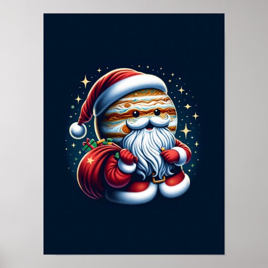 Jupiter Jolly Old St. Nick Santa Claus Astrologie Poster (Vorne)