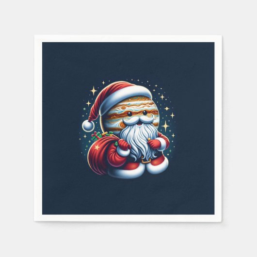 Jupiter Jolly Old St. Nick Santa Claus Astrologie Serviette (Vorderseite)