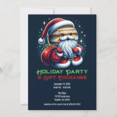 Jupiter Jolly Old St. Nick Santa Claus Holiday Einladung (Vorderseite)