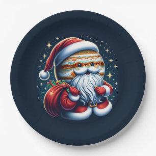 Jupiter Jolly Old St. Nick Weihnachtsmann Astrolog Pappteller