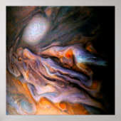 Jupiter-Jupiter-Jupiter-Wolken im Norden Poster (Vorne)