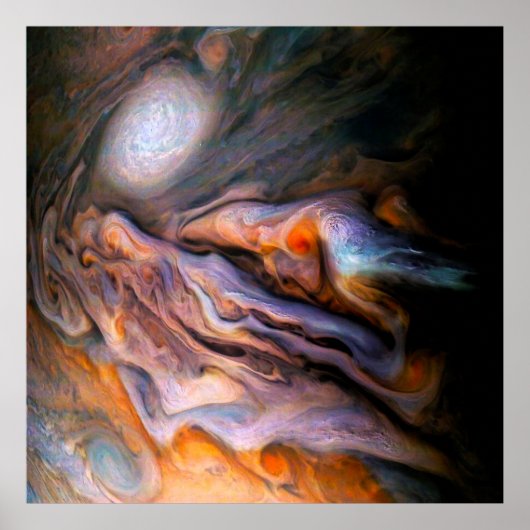 Jupiter-Jupiter-Jupiter-Wolken im Norden Poster (Vorne)