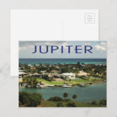 Jupiter, Landschaftliches Foto in Florida Postkarte (Vorne/Hinten)