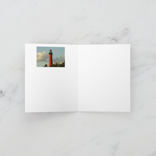 Jupiter-Leuchtturm Dankeskarte (Innenseite)