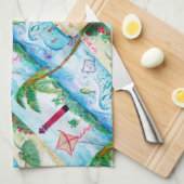 Jupiter-Leuchtturm Geschirrtuch (Viertel Falte)