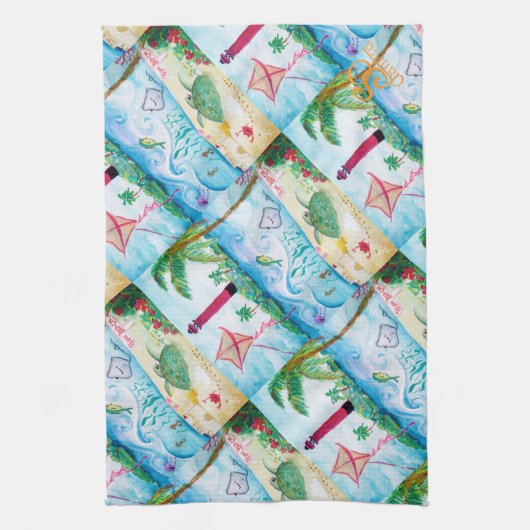 Jupiter-Leuchtturm Geschirrtuch (Vertikal)