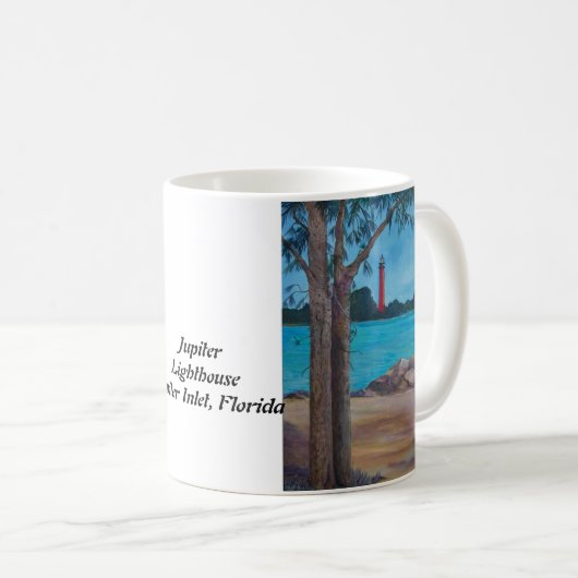 Jupiter-Leuchtturm Kaffeetasse (VorderseiteRechts)