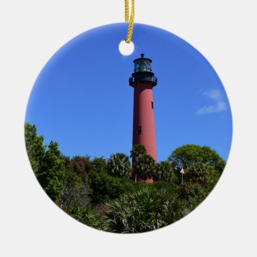 Jupiter Lighthouse als Keramik Ornament (Vorne)