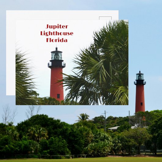 Jupiter Lighthouse Florida Fotografie Postkarte