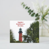 Jupiter Lighthouse Florida Fotografie Postkarte (Stehend Vorderseite)
