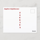 Jupiter Lighthouse Florida Fotografie Postkarte (Rückseite)