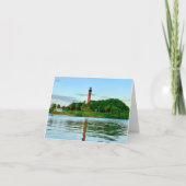 Jupiter Lighthouse Note Card Dankeskarte (Vorderseite)