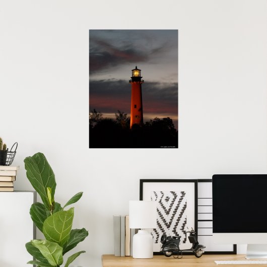 Jupiter Lighthouse Poster (Heimbüro)