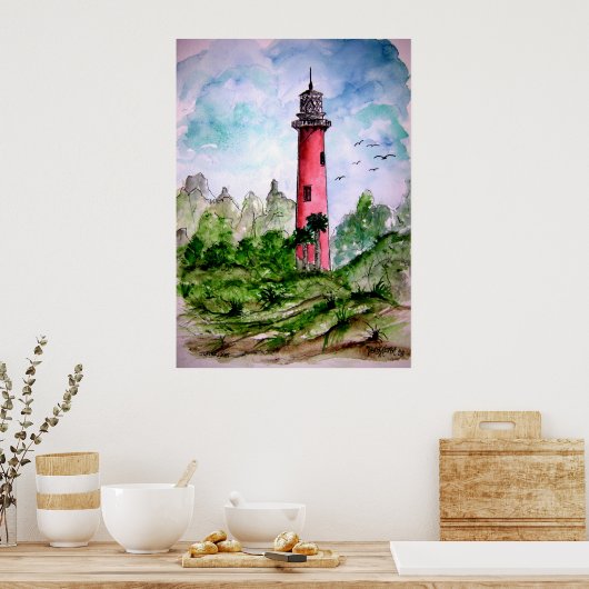 Jupiter_lighthouse Poster (Küche)