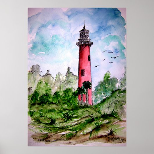 Jupiter_lighthouse Poster (Vorne)