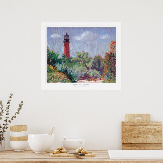 Jupiter Lighthouse Print Poster (Küche)