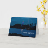 JUPITER LIGHTHOUSE SHINES BLUE KARTE (Gelbe Blume)