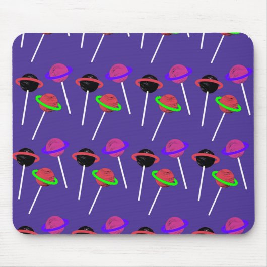 Jupiter Lollipop Pattern Mousepad (Vorne)