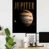 Jupiter Luxury Space Editorial Graphic Poster (Heimbüro)