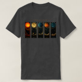 Jupiter Moons Space Exploration Cosmos Planet Art T-Shirt (Design vorne)