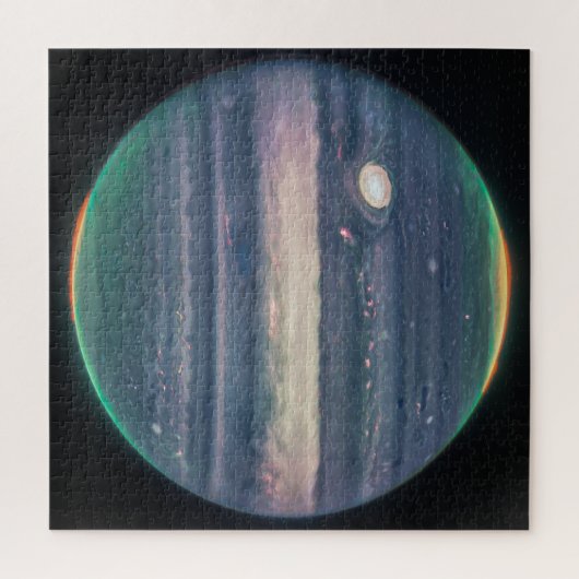 Jupiter Neon Glows NIRCam | JWST Puzzle (Vertikal)