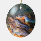 Jupiter Nord-Temperatgürtel wirbeln Wolken Keramik Ornament (Links)
