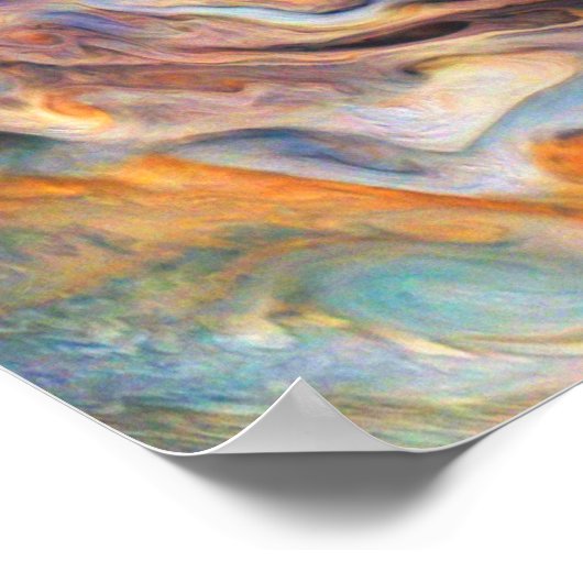 Jupiter Nord-Temperatgürtel wirbeln Wolken Poster (Ecke)