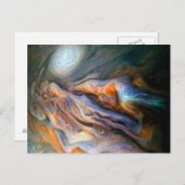 Jupiter Nord-Temperatgürtel wirbeln Wolken Postkarte (Vorne/Hinten)