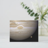 Jupiter occults Ganymede Postkarte (Stehend Vorderseite)