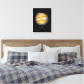 Jupiter Planet Artwork - Cosmic Space Illustration Leinwanddruck (Insitu (Schlafzimmer))