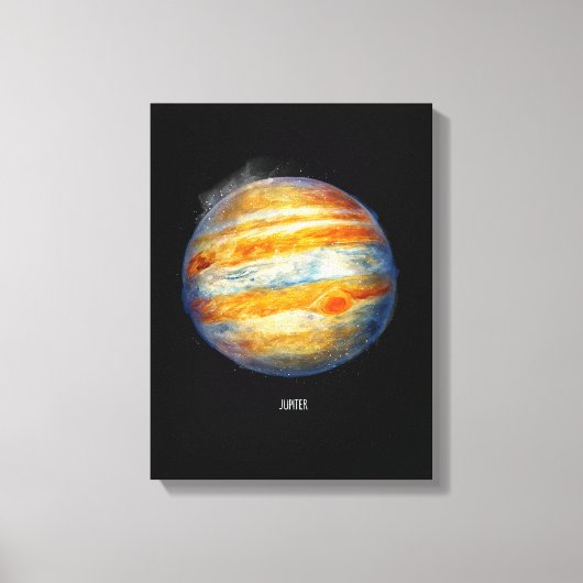 Jupiter Planet Artwork - Cosmic Space Illustration Leinwanddruck (Vorderseite)
