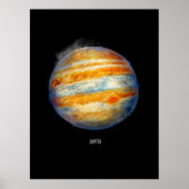 Jupiter Planet Artwork - Cosmic Space Illustration Poster (Vorne)