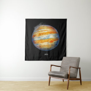 Jupiter Planet Artwork - Cosmic Space Illustration Wandteppich